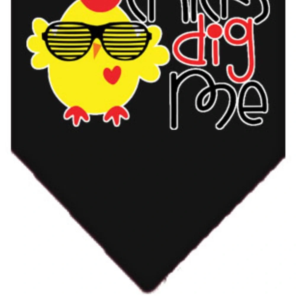 Chicks Dig Me Dog Bandana Small Large